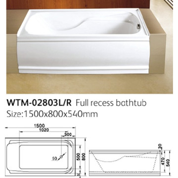 Removable Skirt Bathtubs Delantal integrado Bañera